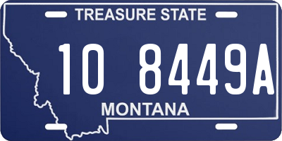 MT license plate 108449A