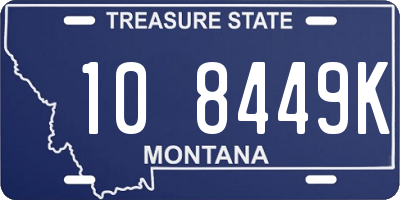 MT license plate 108449K