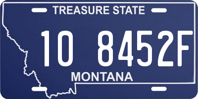 MT license plate 108452F