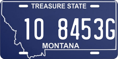 MT license plate 108453G