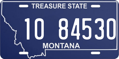 MT license plate 108453O