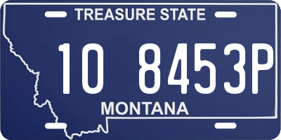 MT license plate 108453P