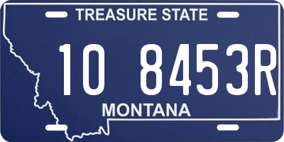 MT license plate 108453R