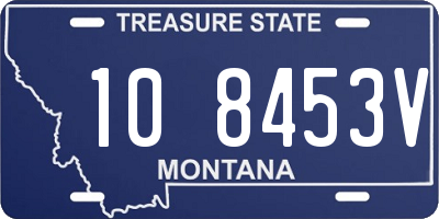 MT license plate 108453V