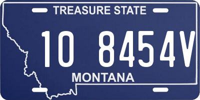 MT license plate 108454V