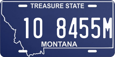 MT license plate 108455M