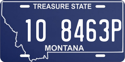 MT license plate 108463P