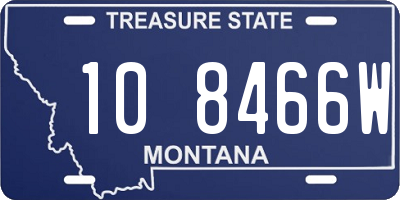 MT license plate 108466W