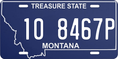 MT license plate 108467P