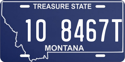 MT license plate 108467T