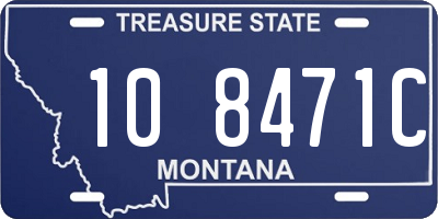 MT license plate 108471C