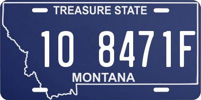 MT license plate 108471F