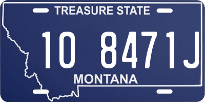 MT license plate 108471J