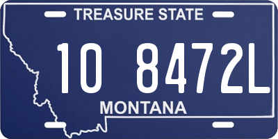 MT license plate 108472L