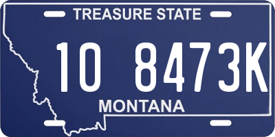 MT license plate 108473K