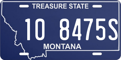 MT license plate 108475S