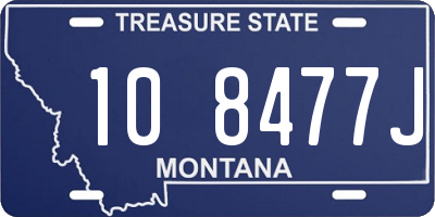 MT license plate 108477J