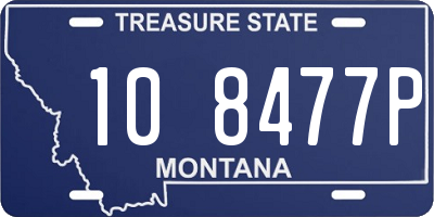 MT license plate 108477P