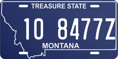 MT license plate 108477Z