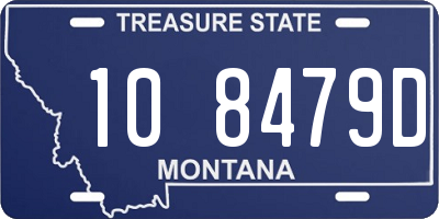 MT license plate 108479D