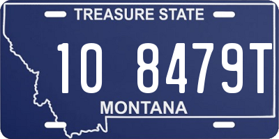 MT license plate 108479T