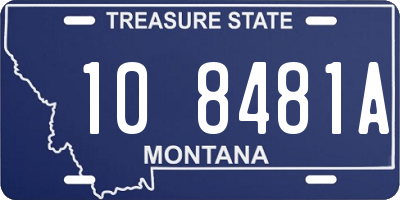 MT license plate 108481A