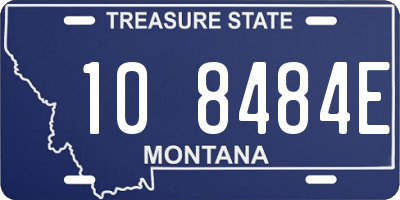 MT license plate 108484E