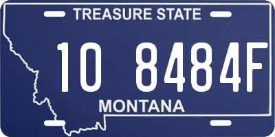 MT license plate 108484F