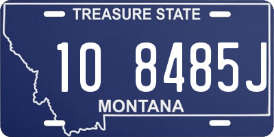 MT license plate 108485J