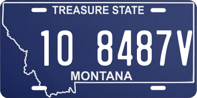 MT license plate 108487V