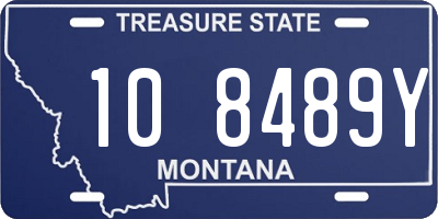 MT license plate 108489Y