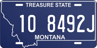 MT license plate 108492J