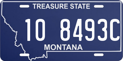 MT license plate 108493C