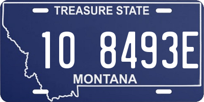 MT license plate 108493E