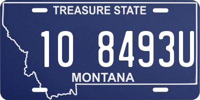 MT license plate 108493U