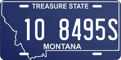 MT license plate 108495S