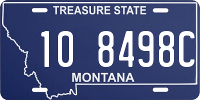 MT license plate 108498C