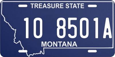 MT license plate 108501A