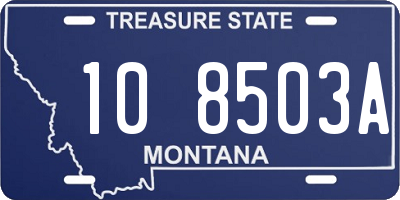 MT license plate 108503A