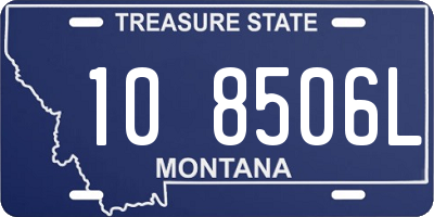 MT license plate 108506L