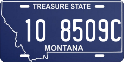 MT license plate 108509C