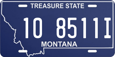 MT license plate 108511I