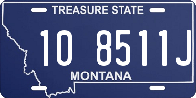 MT license plate 108511J