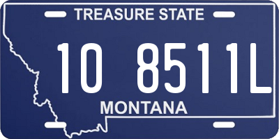 MT license plate 108511L