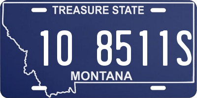 MT license plate 108511S