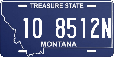 MT license plate 108512N