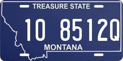 MT license plate 108512Q