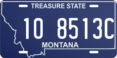 MT license plate 108513C