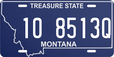 MT license plate 108513Q