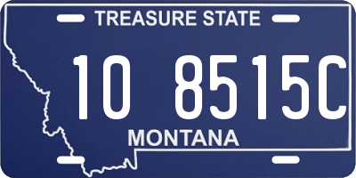 MT license plate 108515C